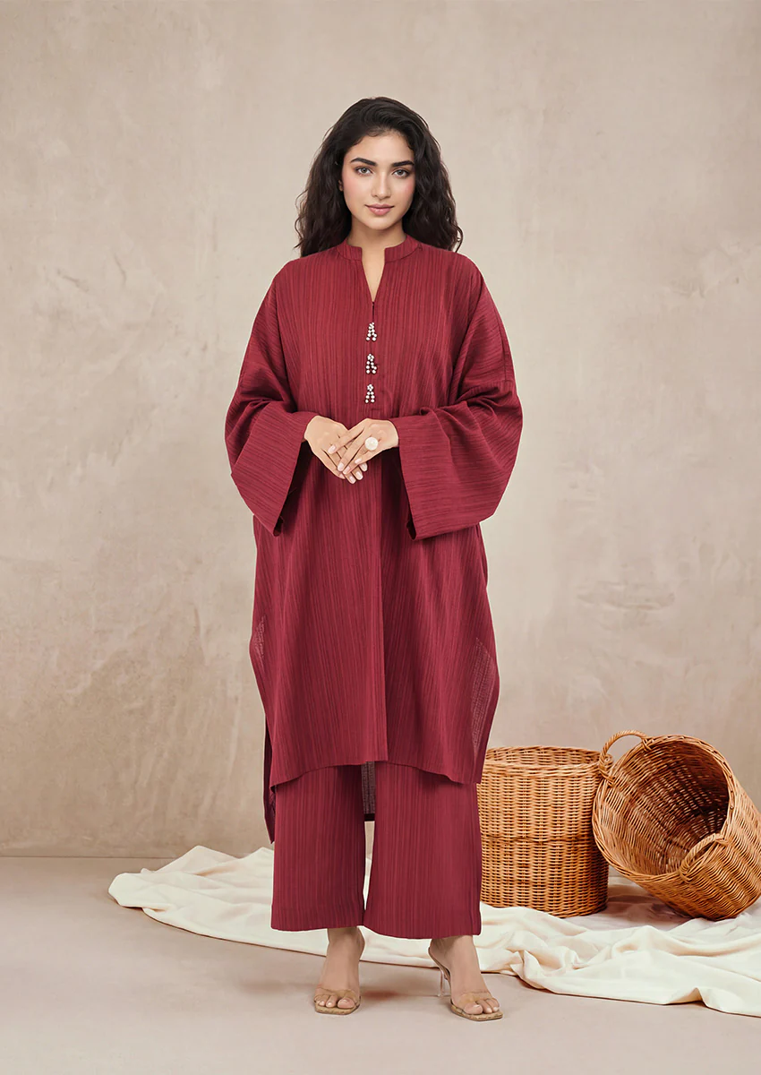 Maroon-Flannel-2 Piece (WP2PSBS26HR1F37)