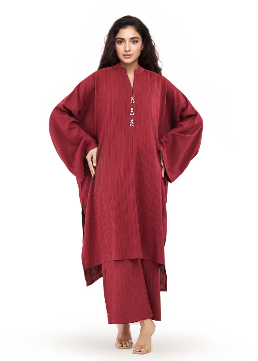 Maroon-Flannel-2 Piece (WP2PSBS26HR1F37) - Image 3