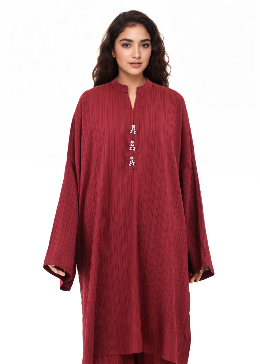Maroon-Flannel-2 Piece (WP2PSBS26HR1F37) - Image 5