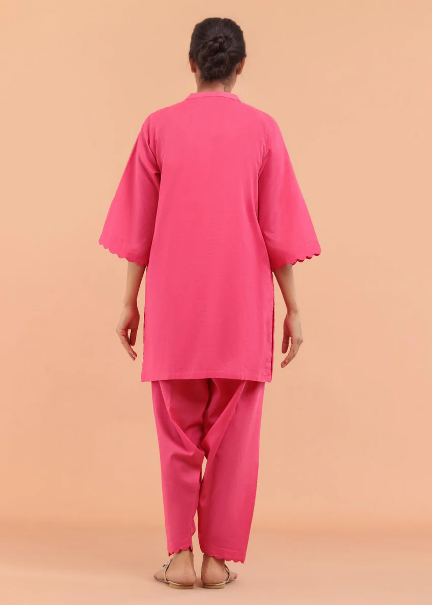 Hot-Pink-Lawn-2 Piece (WP2PSBS26HR3A14) - Image 2