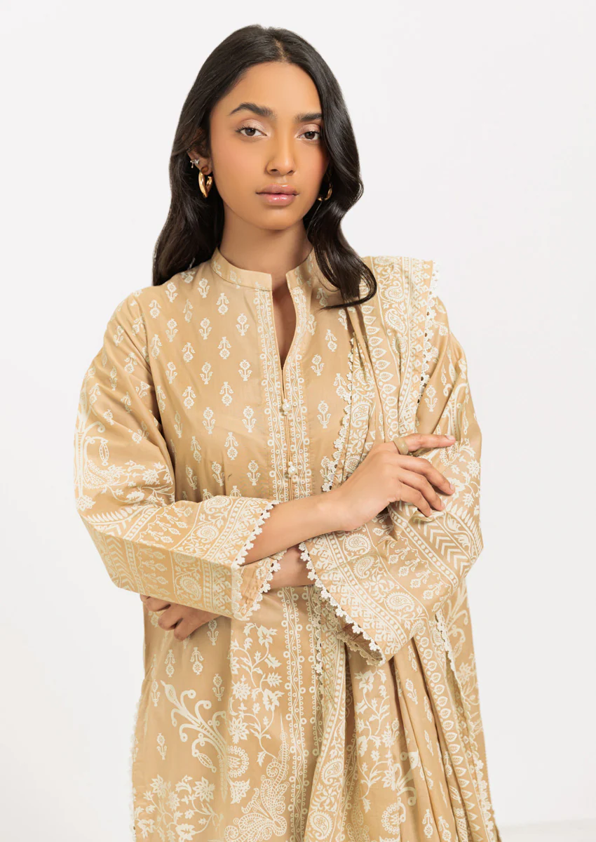 Beige-Lawn - 3 Piece (WP325ZA13) - Image 3