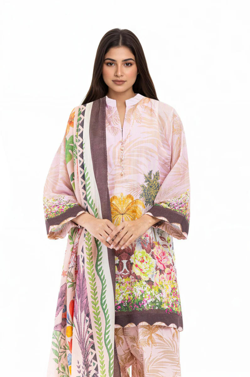Pink-Slub-Lawn-3 Piece (WP3PPBS26B1F51) - Image 6