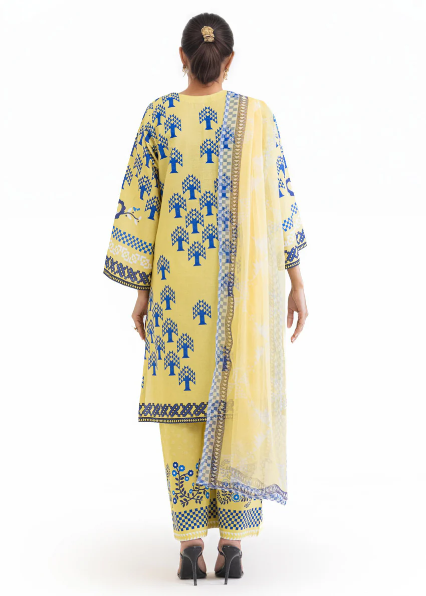 Butter-Lawn-3 Piece (WP3PPBS26B2M46) - Image 2