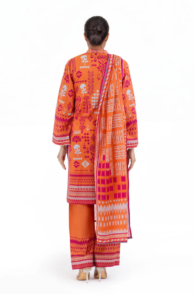 Orange-Slub-Lawn-3 Piece (WP3PPBS26B2M47) - Image 2