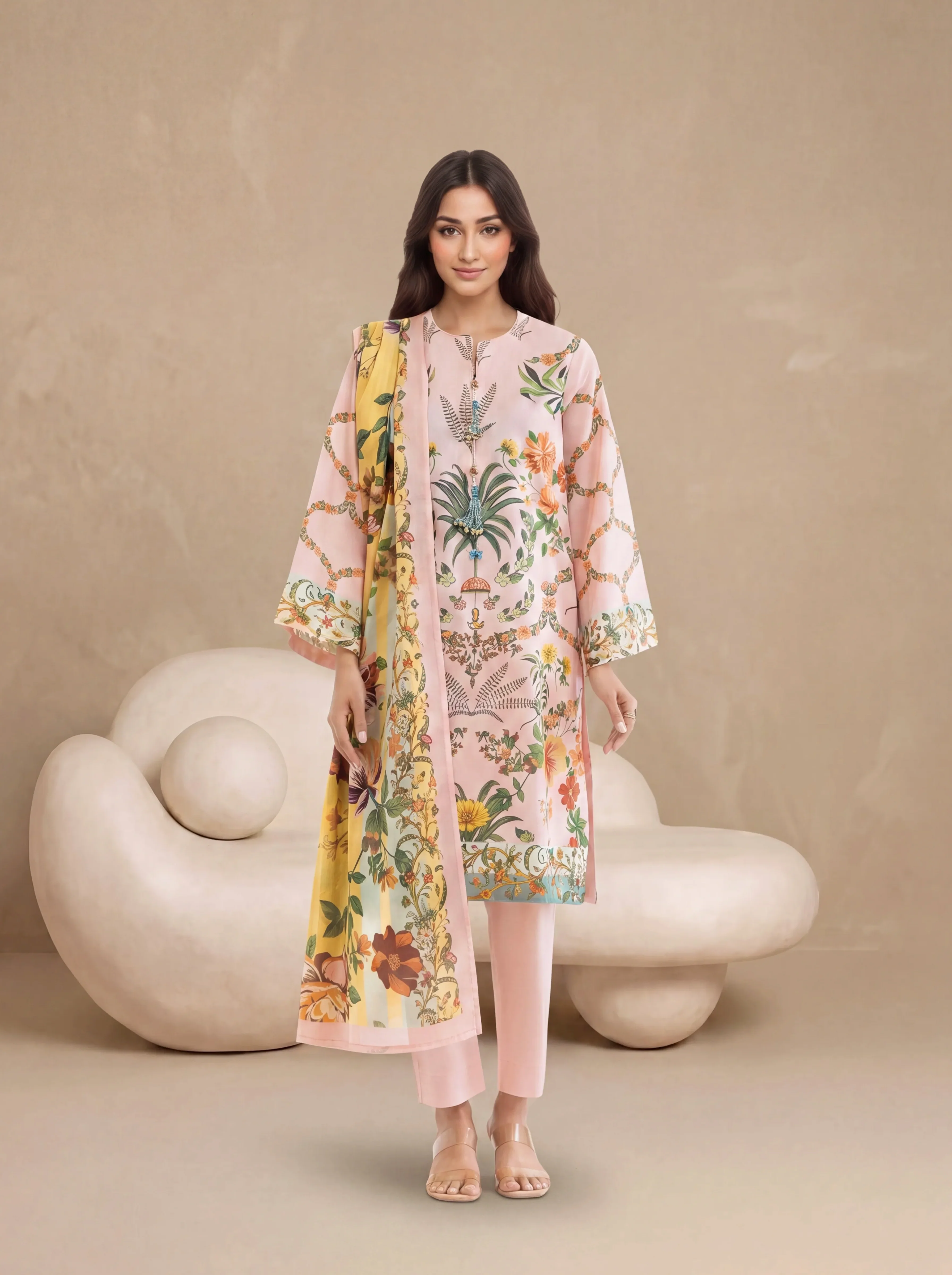 P-Pink-Lawn-3 Piece (WP3PPBS26B2M57)