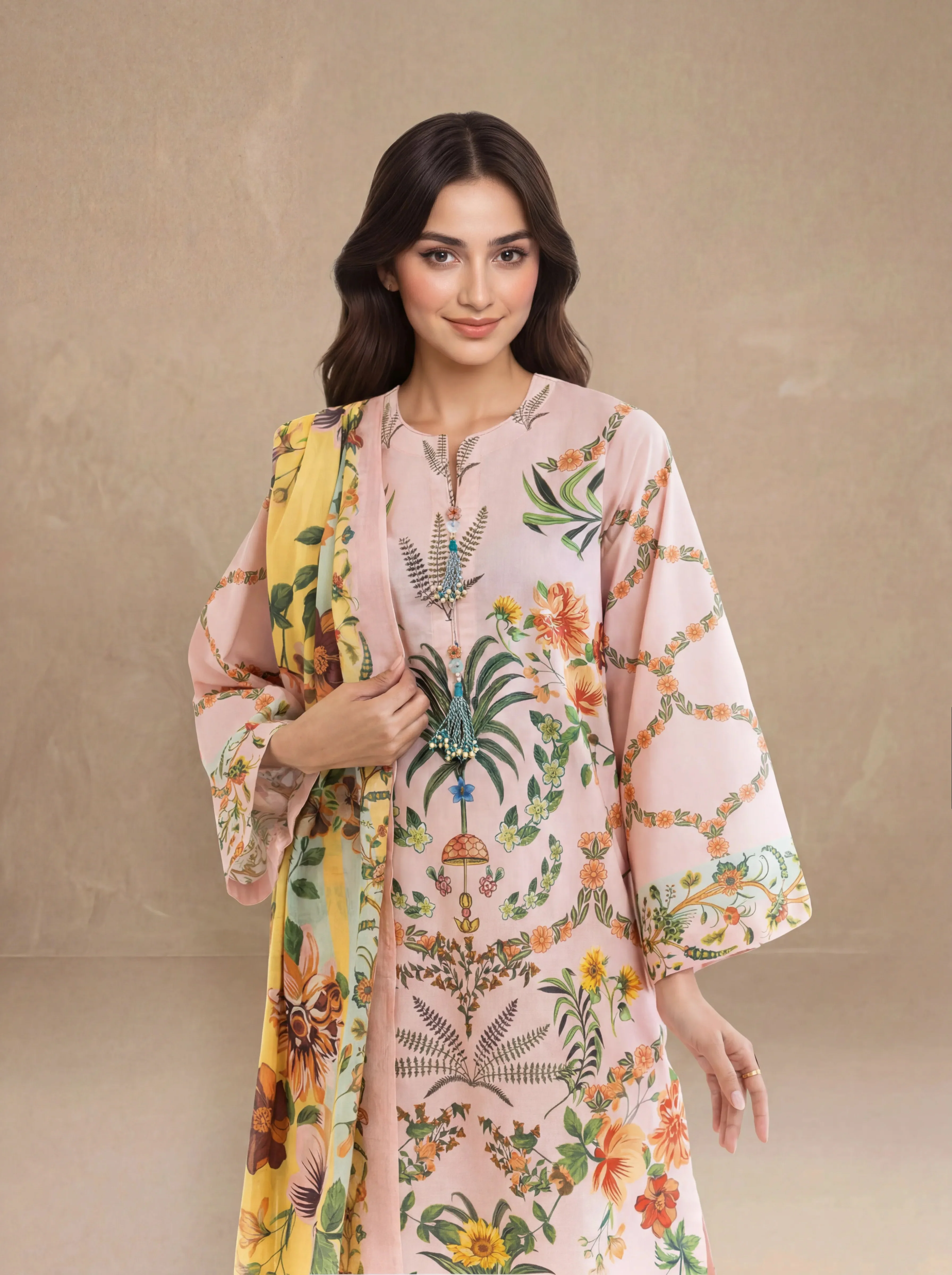P-Pink-Lawn-3 Piece (WP3PPBS26B2M57) - Image 2