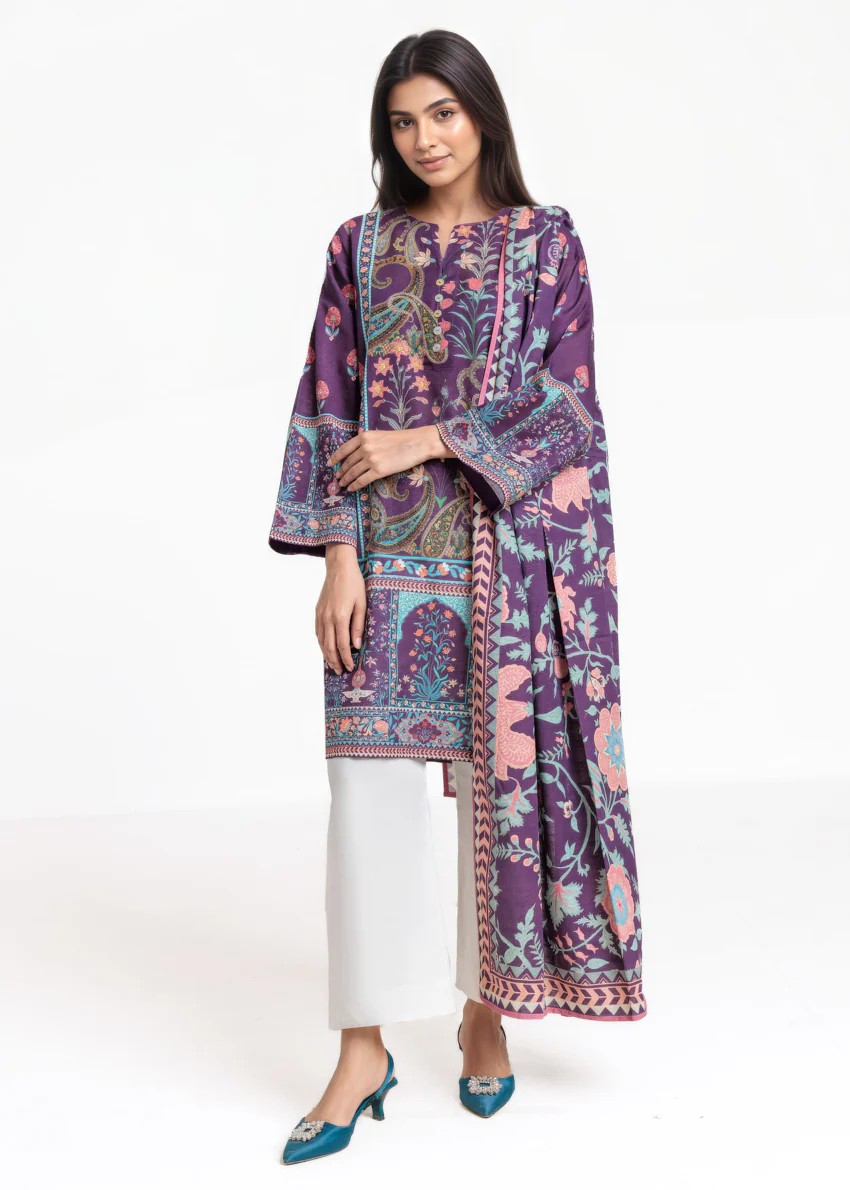 Indigo-Khaddar-2 Piece (WP3PPBW252B10N3) - Image 5