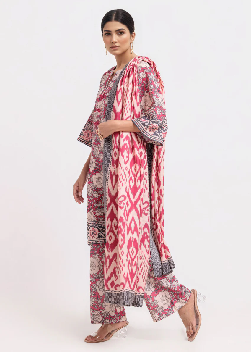 Pink-Khaddar-3 Piece (WP3PPBW25B10N2) - Image 5