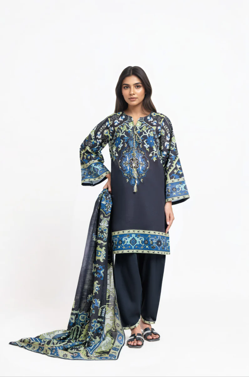 Black-Khaddar-3 Piece (WP3PPBW25B10N4) - Image 3