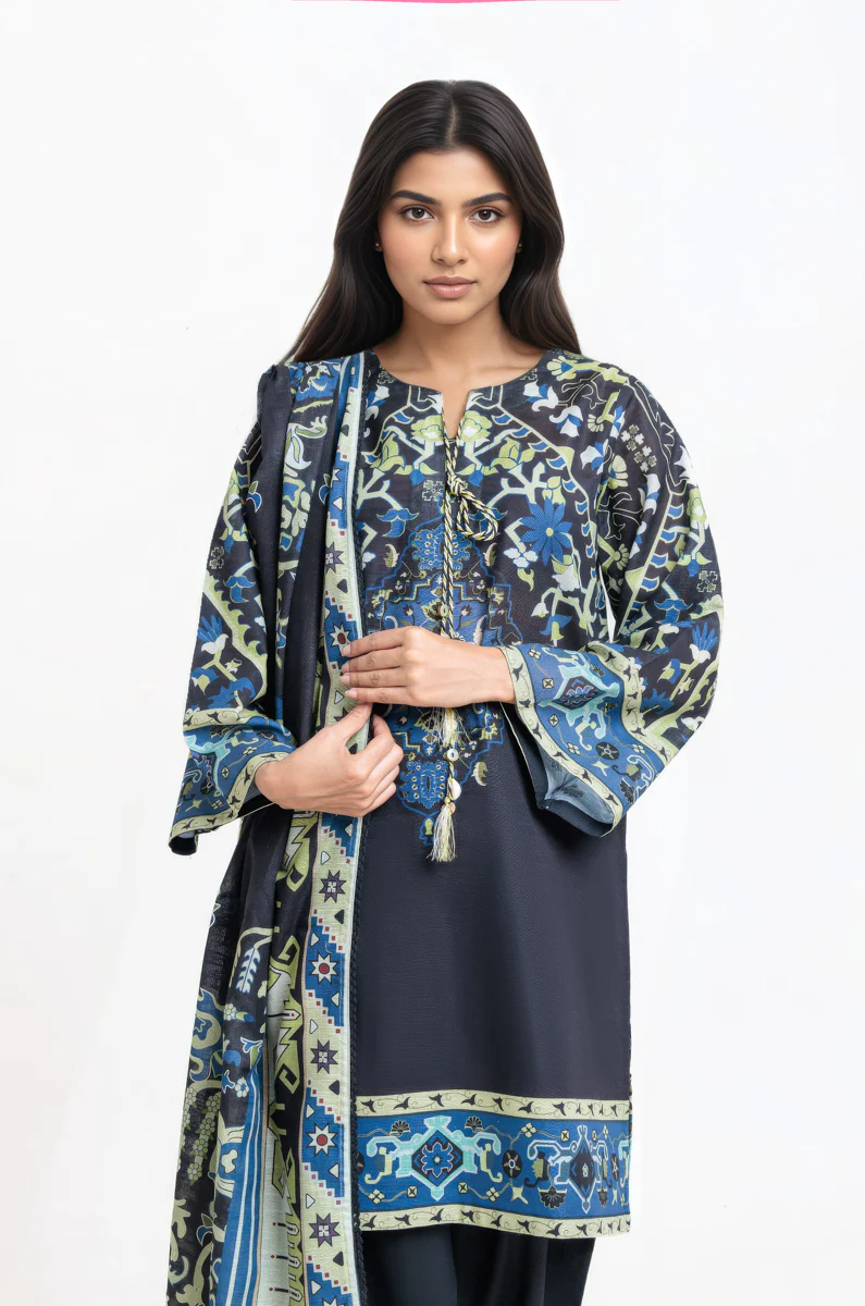 Black-Khaddar-3 Piece (WP3PPBW25B10N4) - Image 6