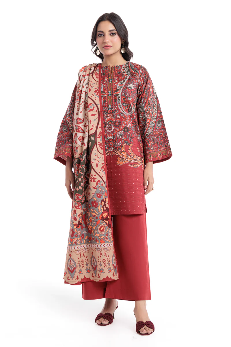 Carmine-Jacquard-3 Piece (WP3PPBW25B10N8)