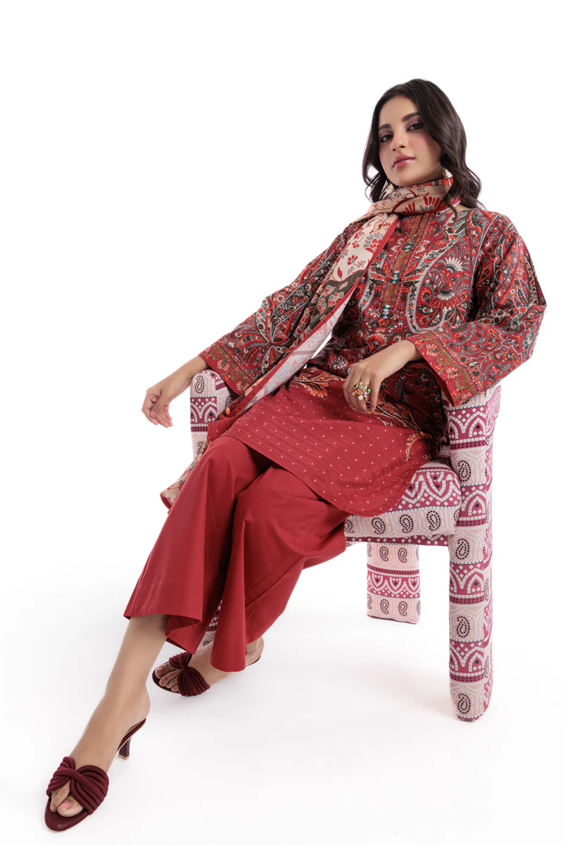 Carmine-Jacquard-3 Piece (WP3PPBW25B10N8) - Image 3