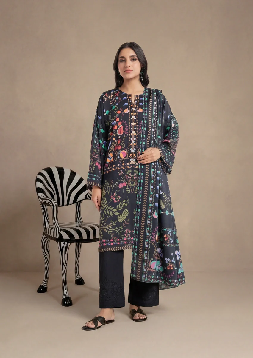 Black-Viscose-3 Piece (WP3PPBW25B11D21)