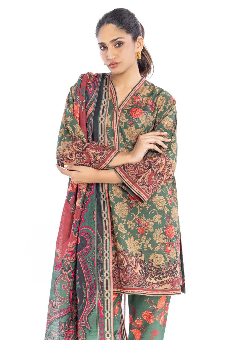 Green-Khaddar-3 Piece (WP3PPBW25B11D6) - Image 7