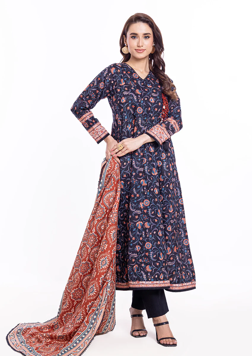 Black-Khaddar-3 Piece (WP3PPBW25B9O1) - Image 4