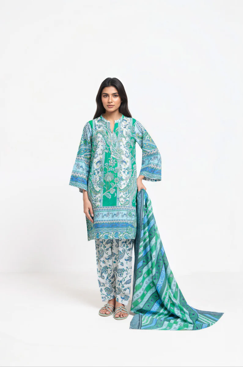 White-Khaddar-3 Piece (WP3PPBW25B9O4) - Image 4