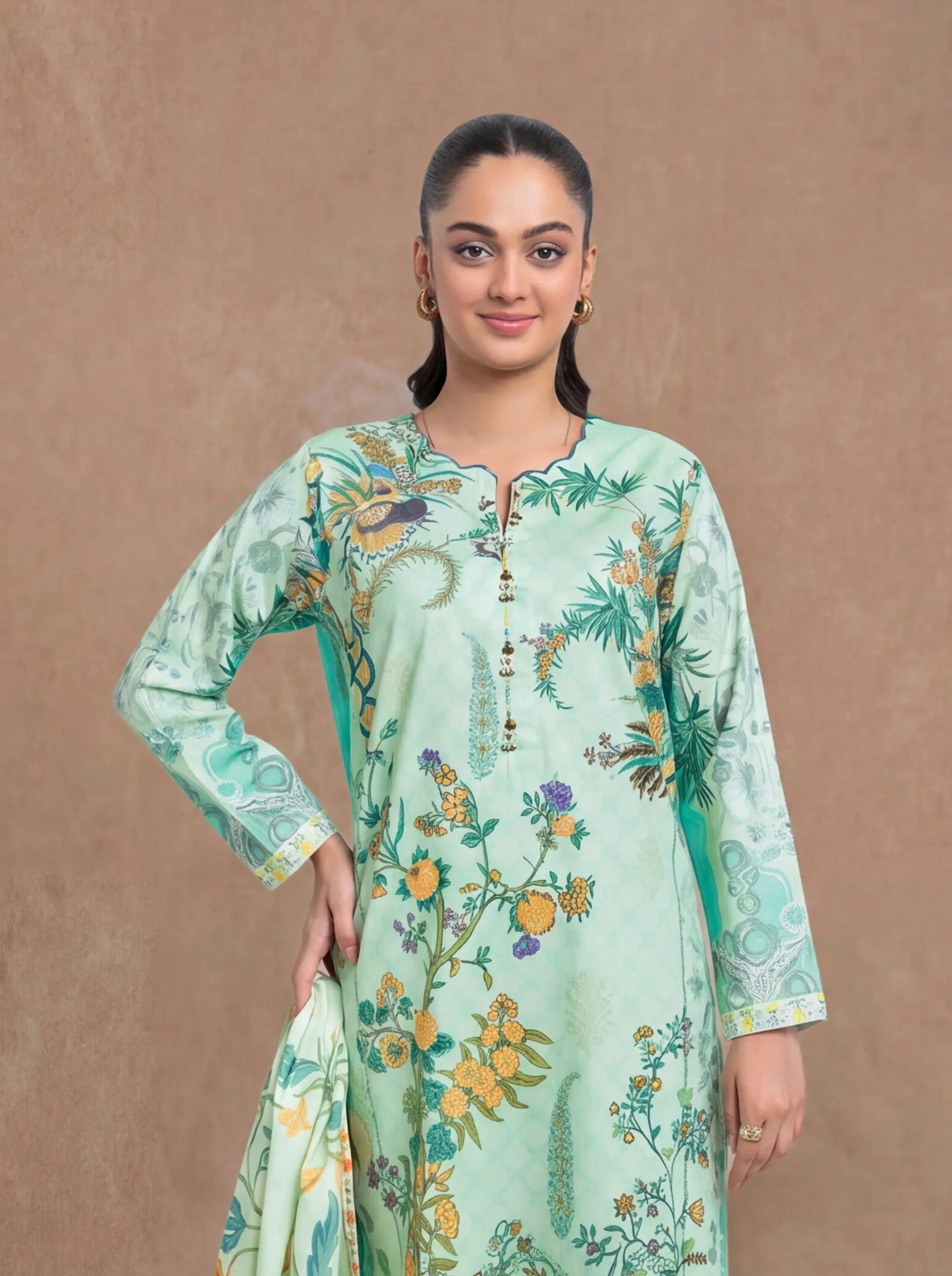 Mint-Cambric-3 Piece (WP3PPBW25B9O8) - Image 2