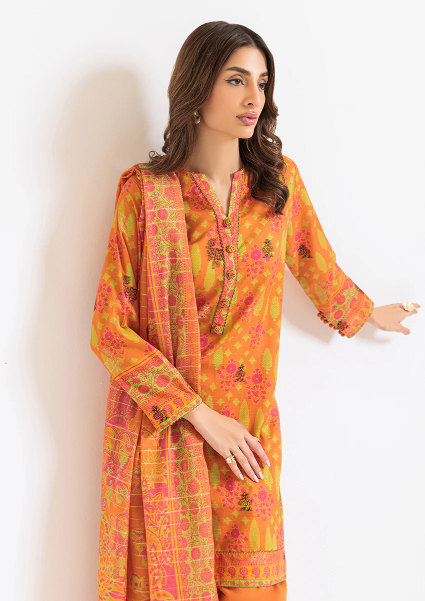 Orange-Jacquard-3 Piece (WP3PPSS25ZA4) - Image 4