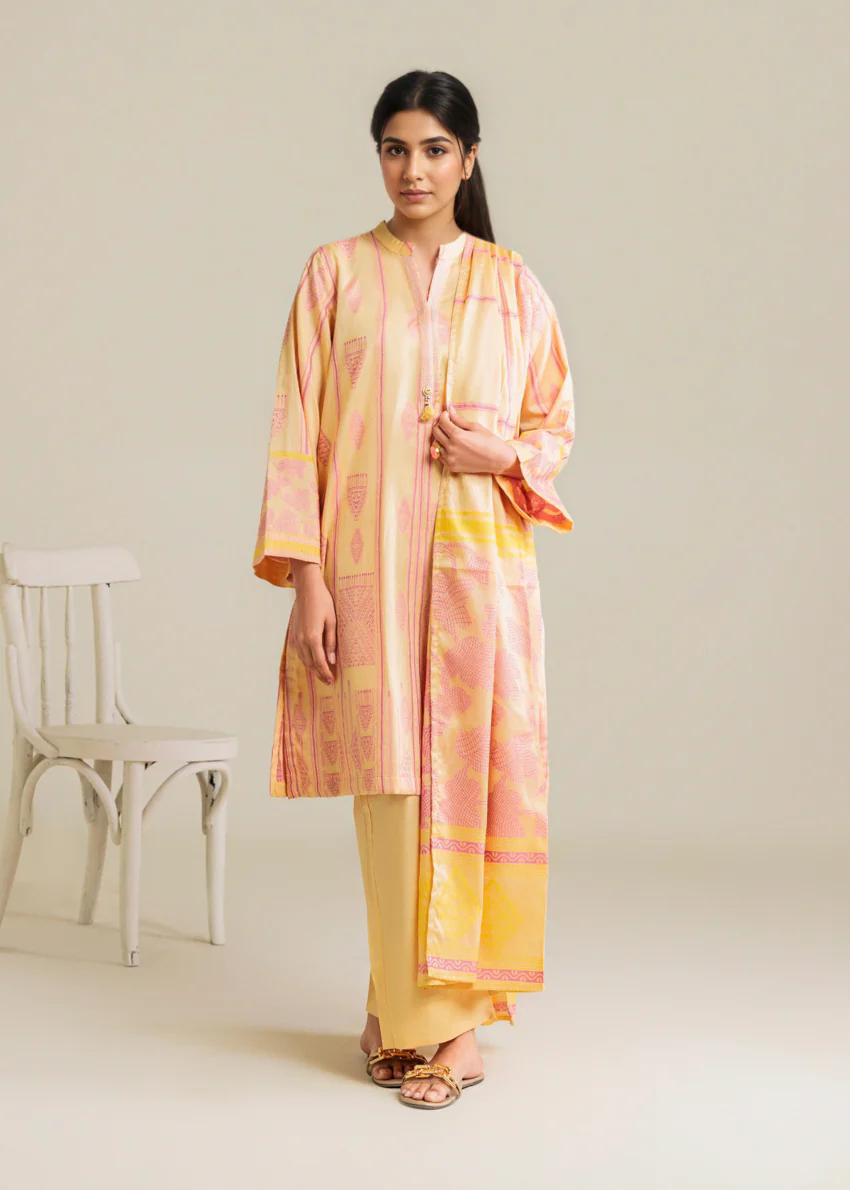 B-Yellow-Jacquard-3 Piece (WP3PSBS26B1F27) - Image 4