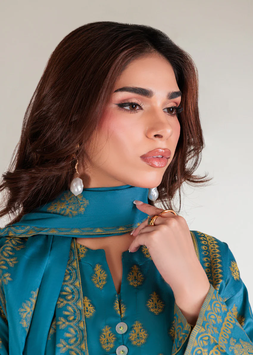 Teal-Jacquard-3 Piece (WP3PSBS26B1F31) - Image 3