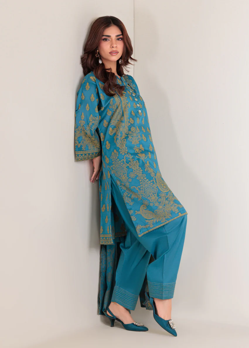 Teal-Jacquard-3 Piece (WP3PSBS26B1F31) - Image 6