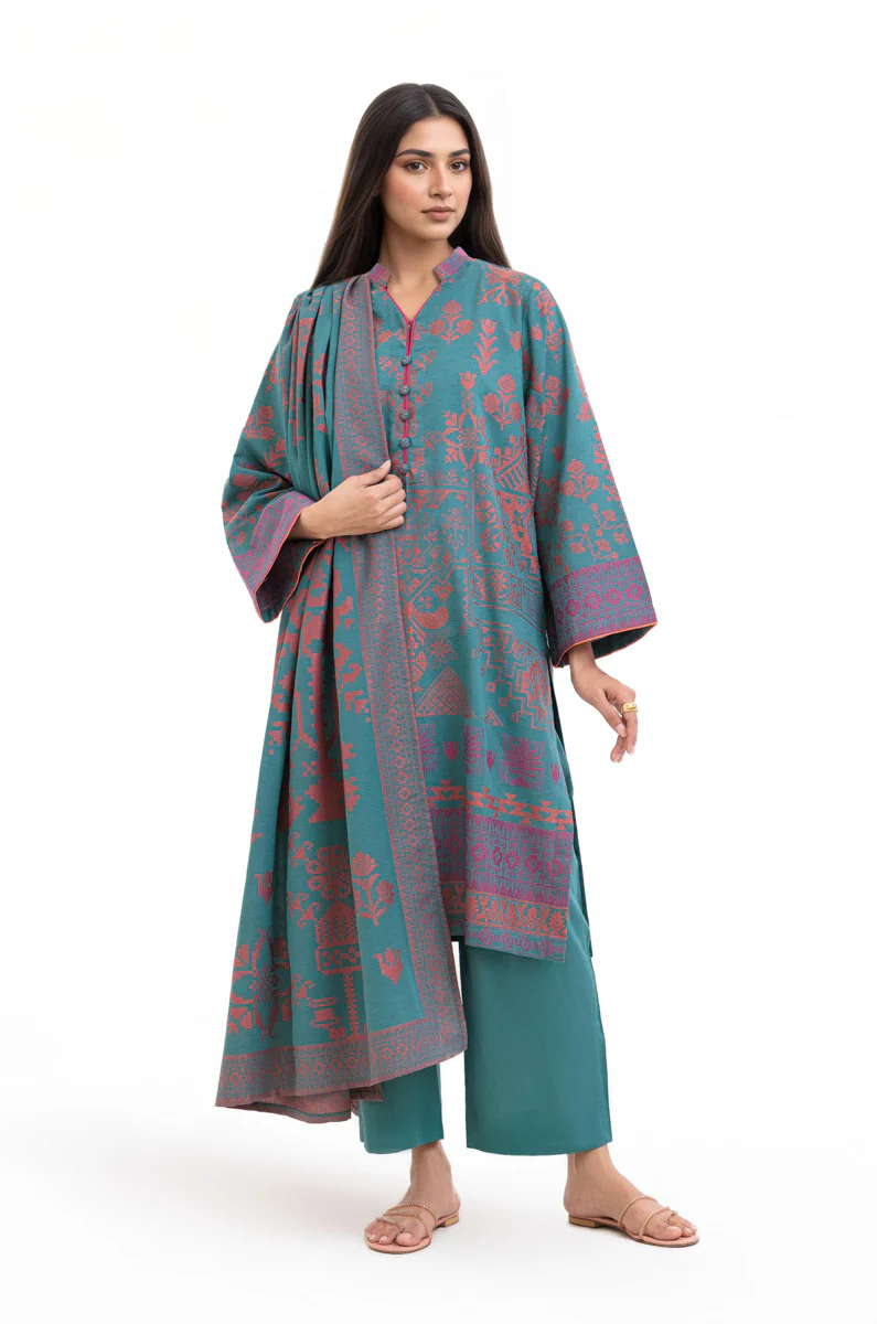 Teal-Jacquard-3 Piece (WP3PSBW25B1J23) - Image 6