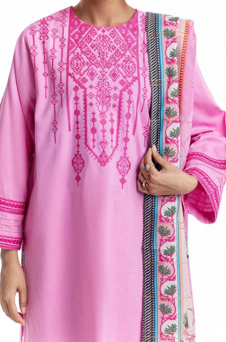 Pink-Jacquard-3 Piece (WP3PSBW25B9O47) - Image 6