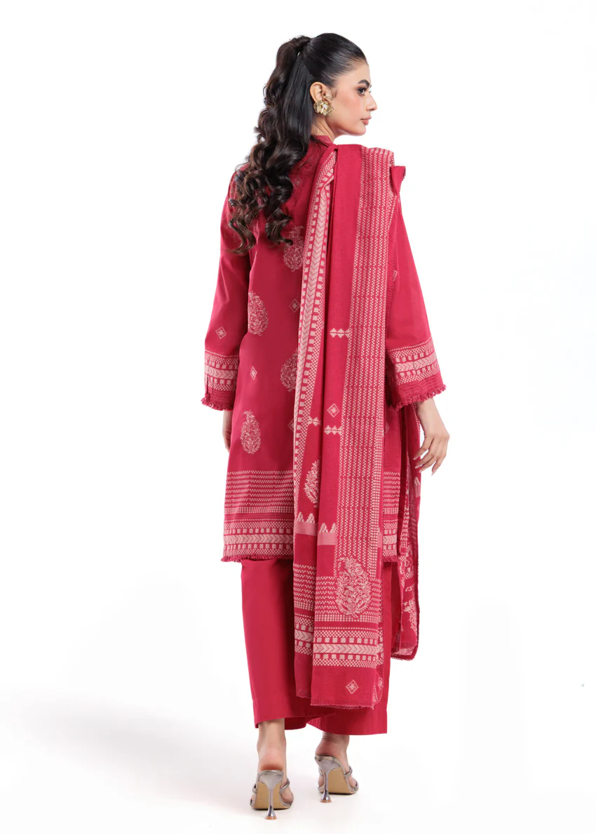 T-Red-Jacquard-3 Piece (WP3PSBW25B9O51) - Image 3