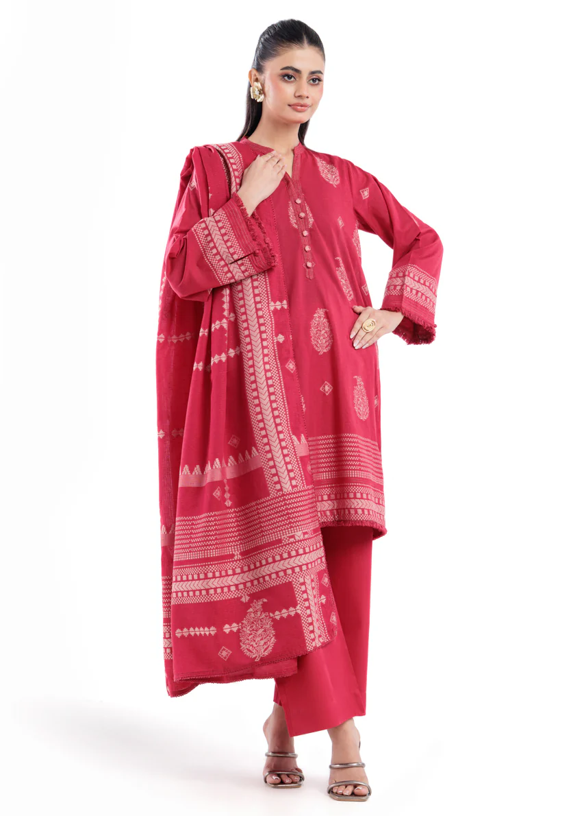 T-Red-Jacquard-3 Piece (WP3PSBW25B9O51) - Image 4