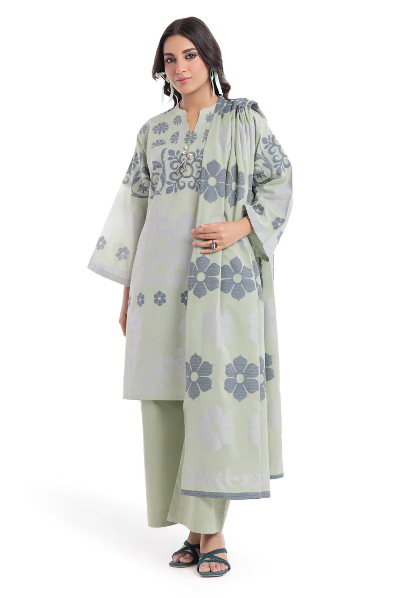 Mt-Green-Jacquard-3 Piece (WP3PSBW25B9O55) - Image 2