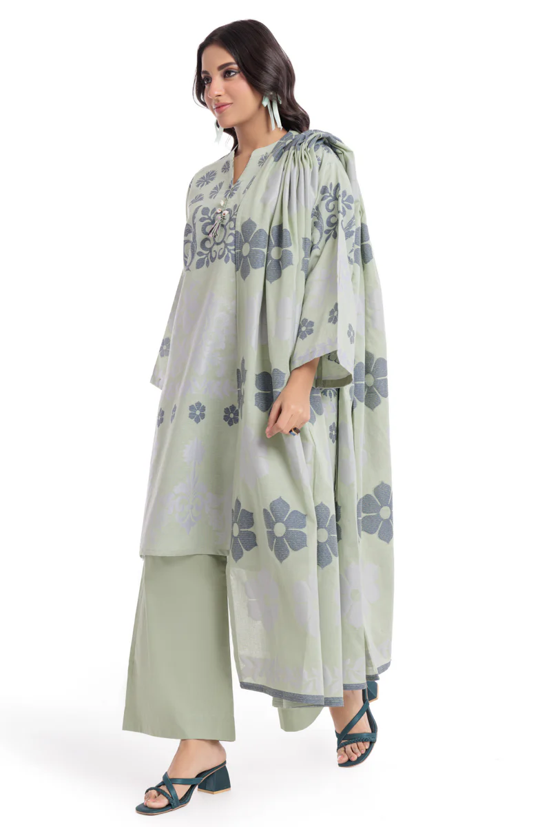 Mt-Green-Jacquard-3 Piece (WP3PSBW25B9O55) - Image 4