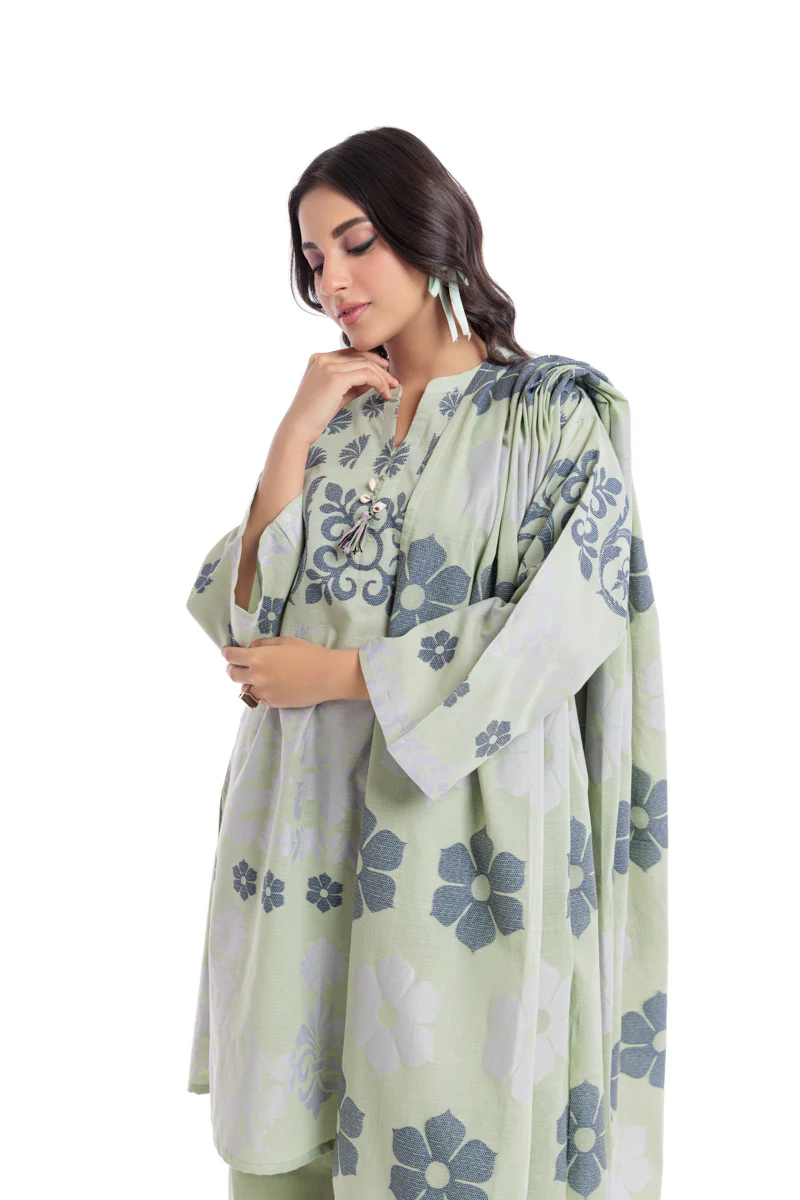 Mt-Green-Jacquard-3 Piece (WP3PSBW25B9O55) - Image 5