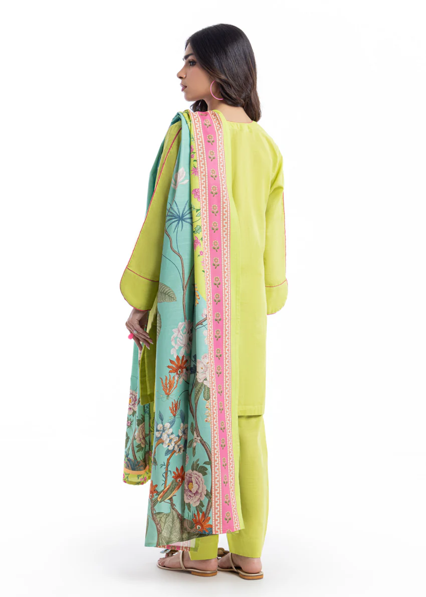 Lime-Khaddar-3 Piece (WP3PSBW25HR10N11) - Image 3