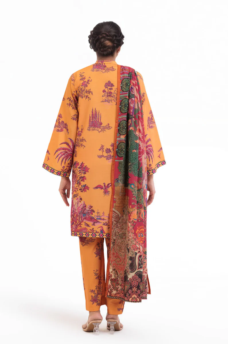 Carrot-Raw-Silk-3 Piece (WP3PSBW25HR9O12) - Image 2