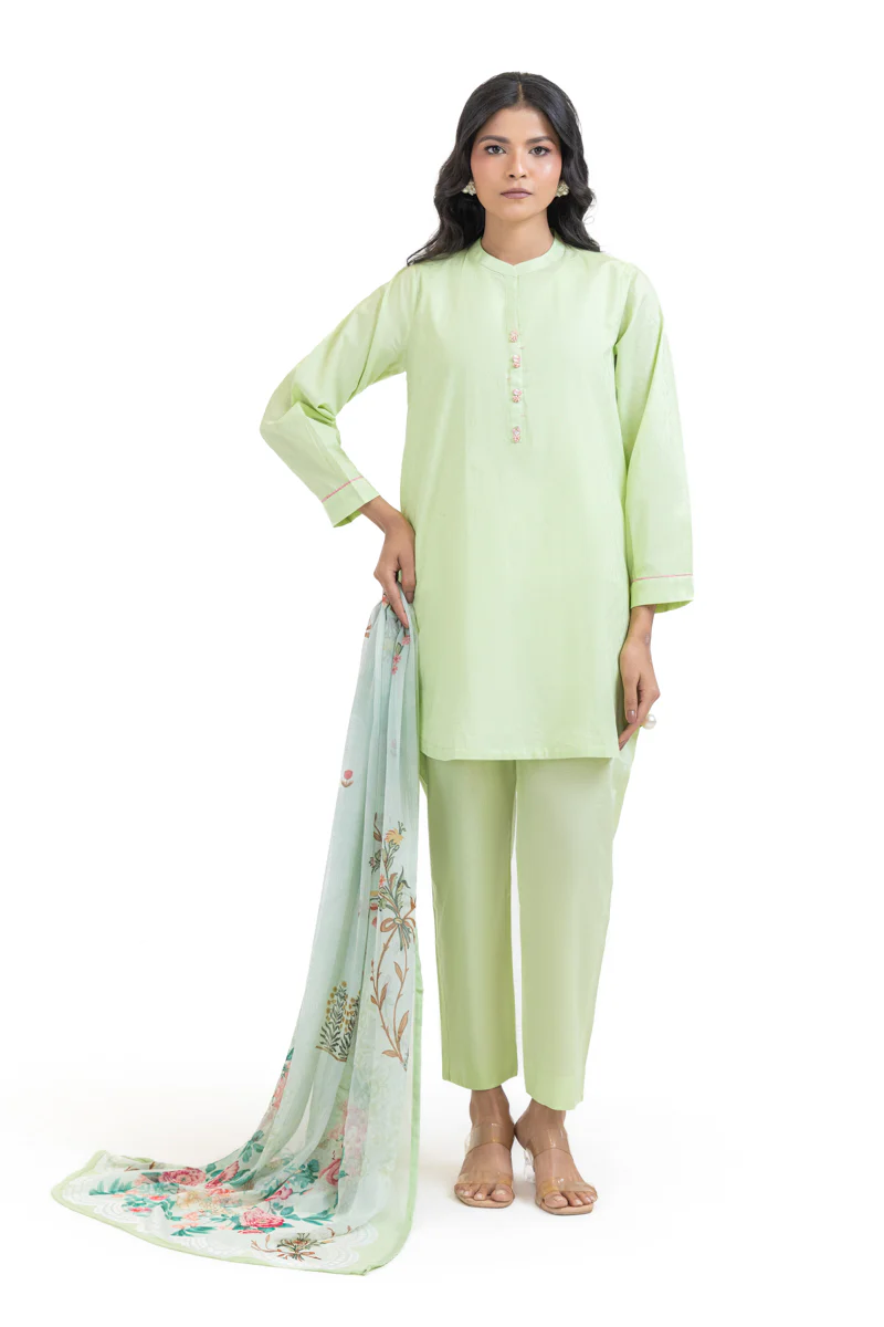 Lime-Jacquard-3 Piece (WP3PSBW25HR9O18) - Image 2
