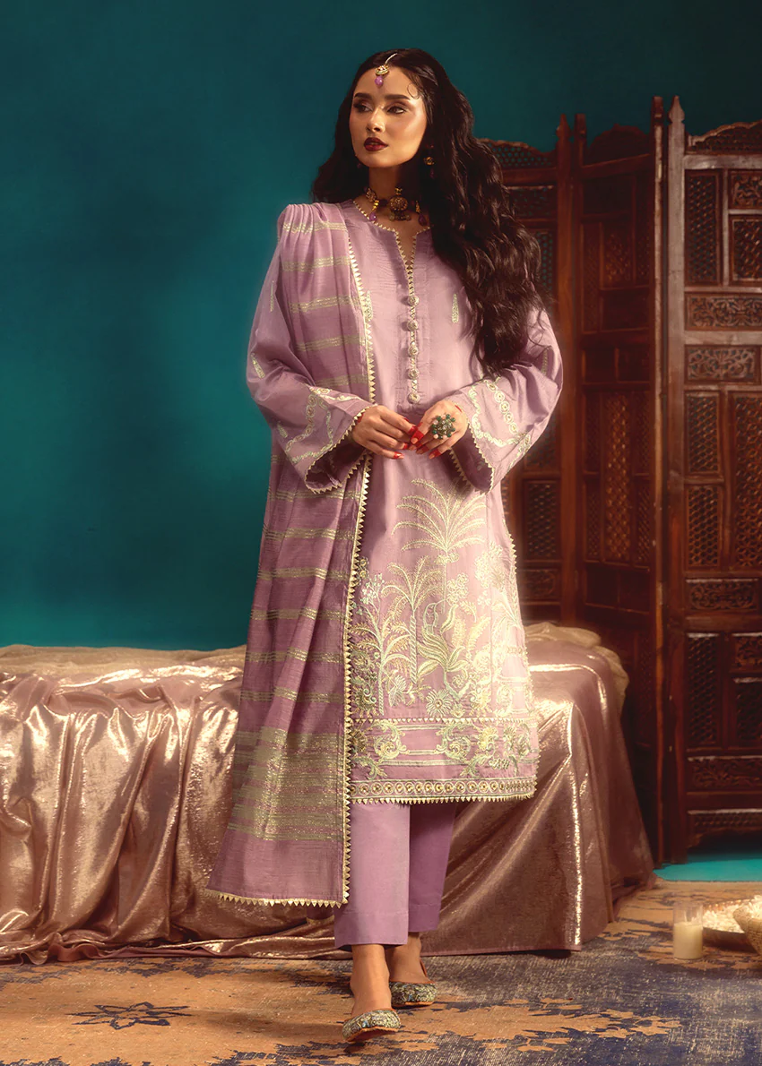 Lilac-Cotton-Silk-3 Piece (WP3PSFW25F10N4)