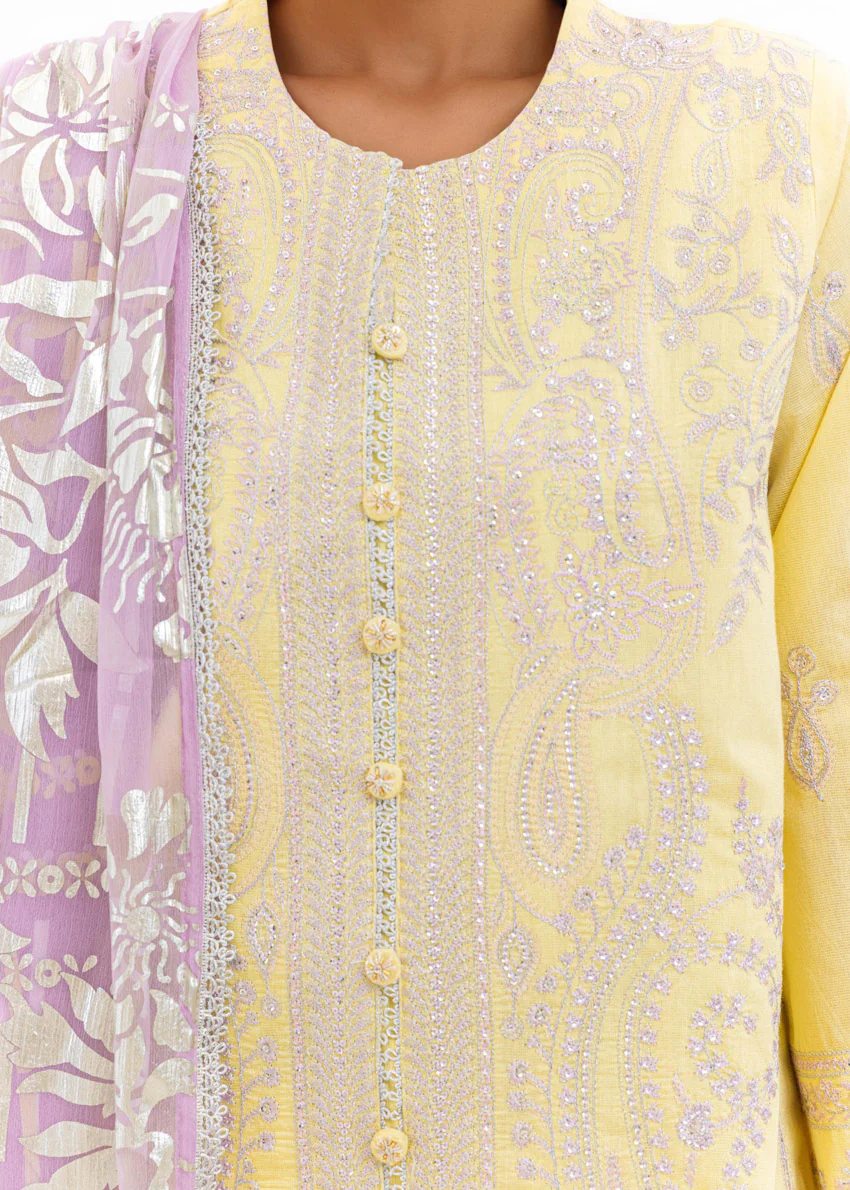 L-Yellow-Cotton-Silk-3 Piece (WP3PSLW25L11D10) - Image 17
