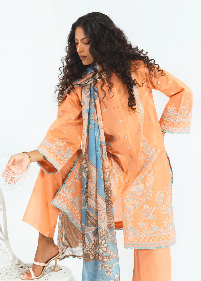 Peach-Cotton-Silk-3 Piece (WP3PSSW25S10N1) - Image 2