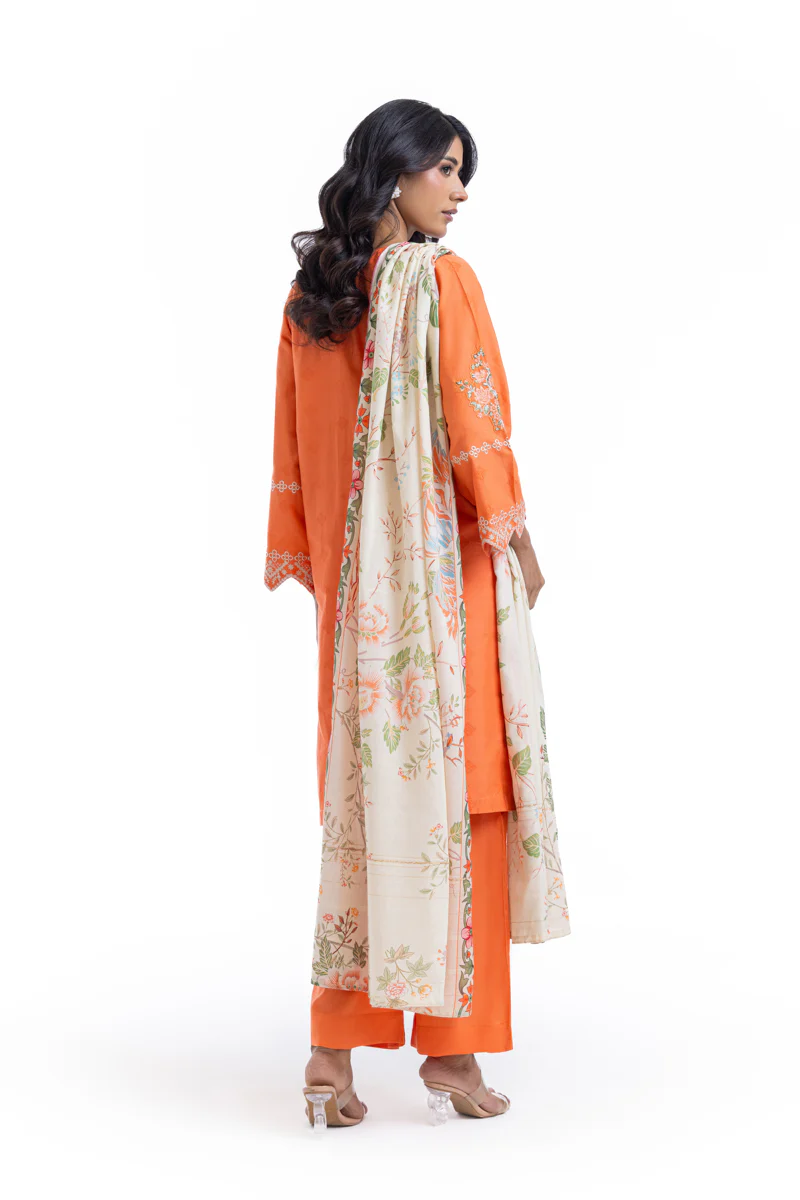 Orange-Jacquard-3 Piece (WP3PSSW25S9O12) - Image 2