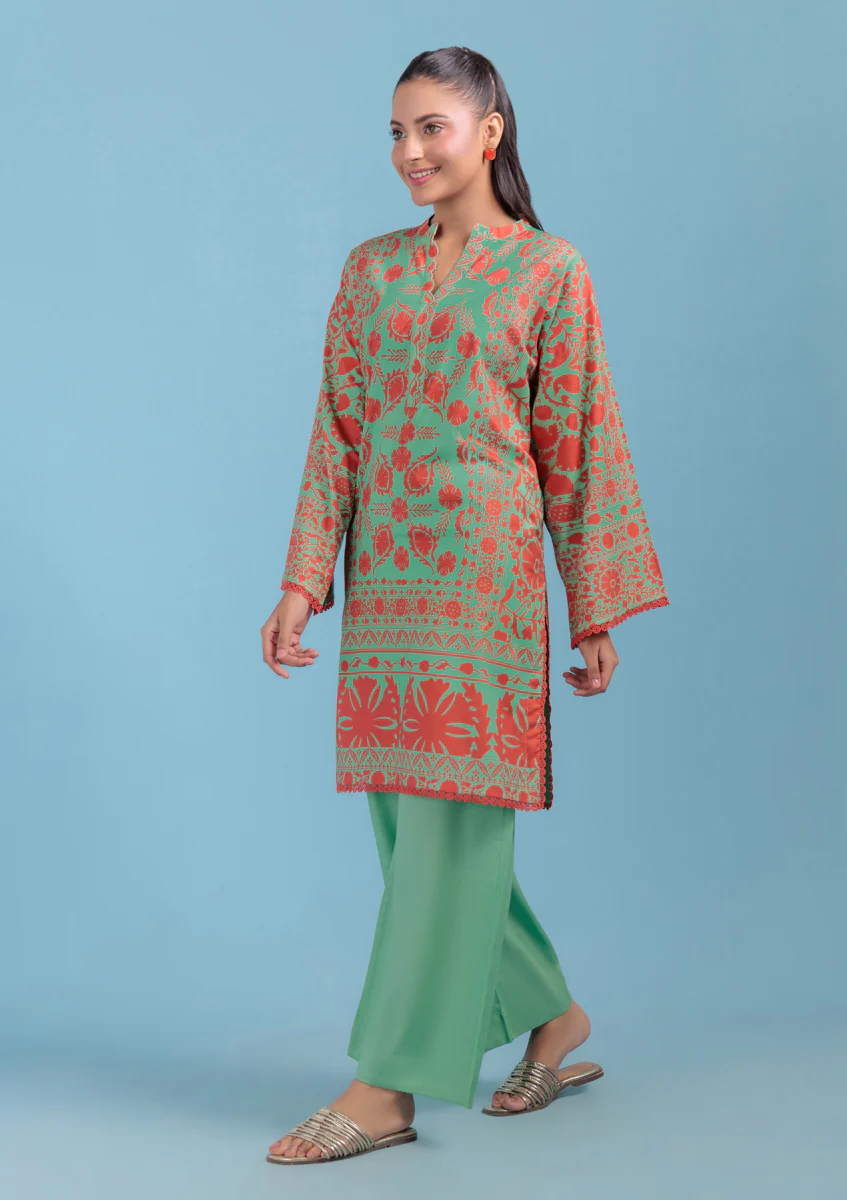 L-Green-Cambric-1 Piece (WPS251P2013)