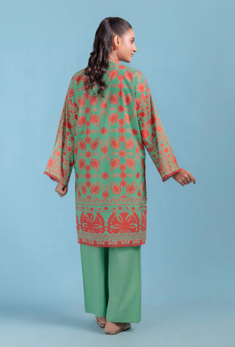 L-Green-Cambric-1 Piece (WPS251P2013) - Image 2