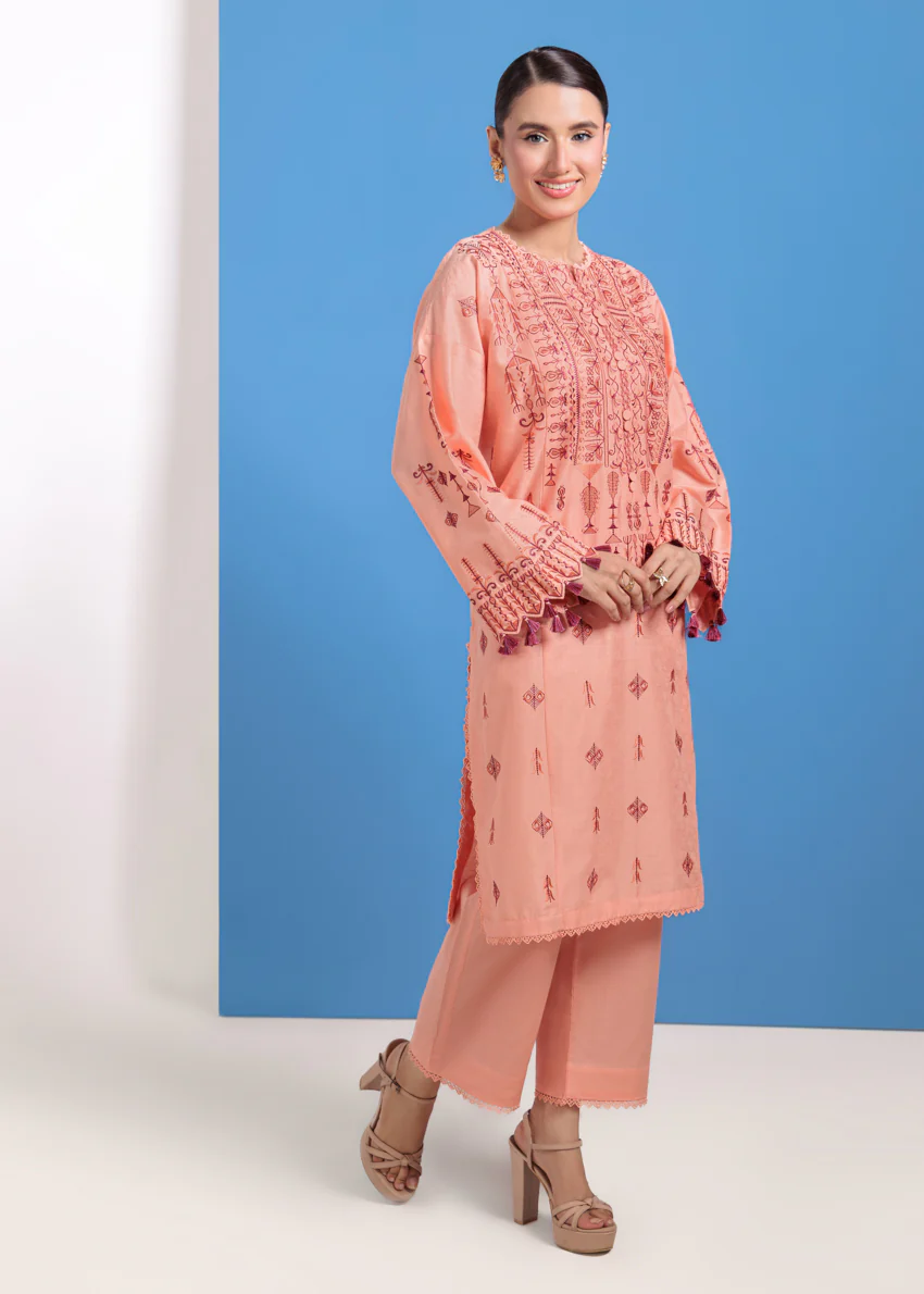 Peach-Jacquard-2 Piece (WPS252DE3024) - Image 4