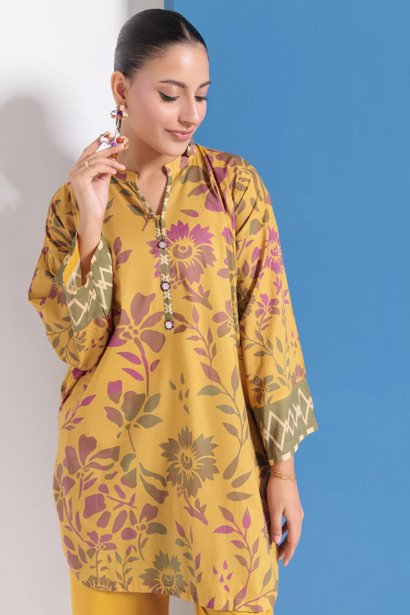 Mustard-Cambric-2 Piece (WPS252P1029) - Image 3