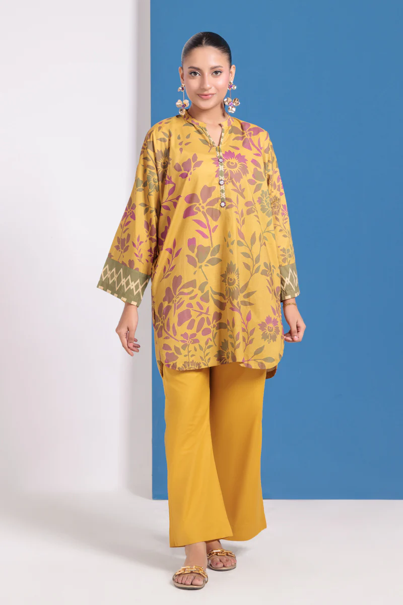 Mustard-Cambric-2 Piece (WPS252P1029) - Image 4