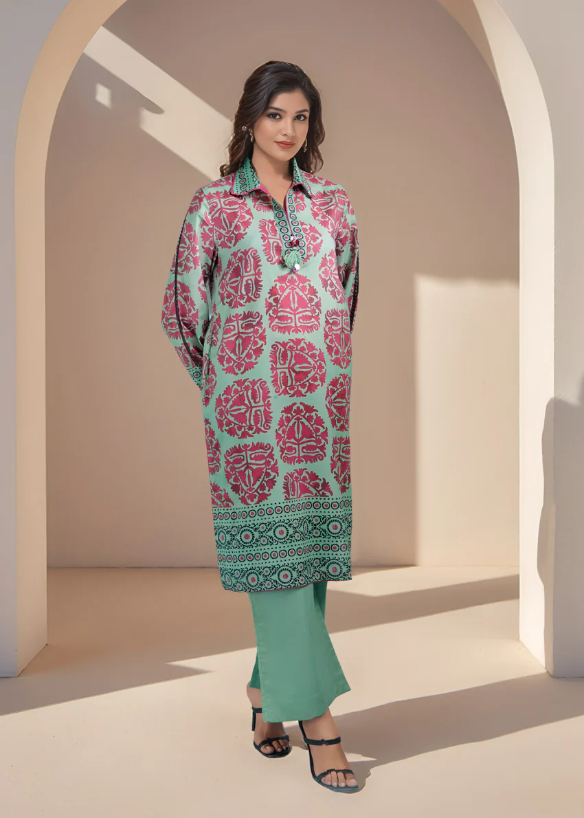 S-Green-Cambric-2 Piece (WPS252P1030) - Image 3