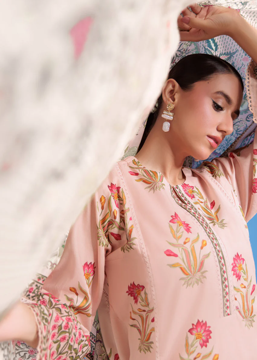 Peach-Lawn-2 Piece (WPS252P3029) - Image 5