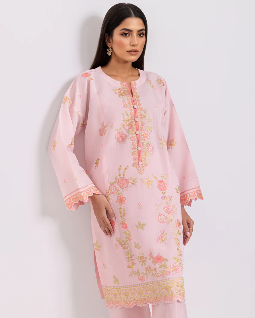 L-Pink-Cotton Silk-2 Piece (WPS252SE3059) - Image 6
