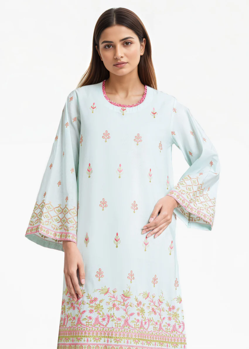 P-Blue-Cotton Silk-2 Piece (WPS252SE3061) - Image 4