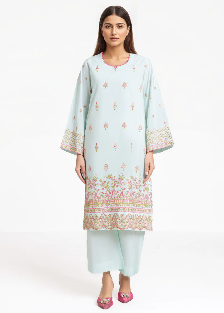 P-Blue-Cotton Silk-2 Piece (WPS252SE3061) - Image 6