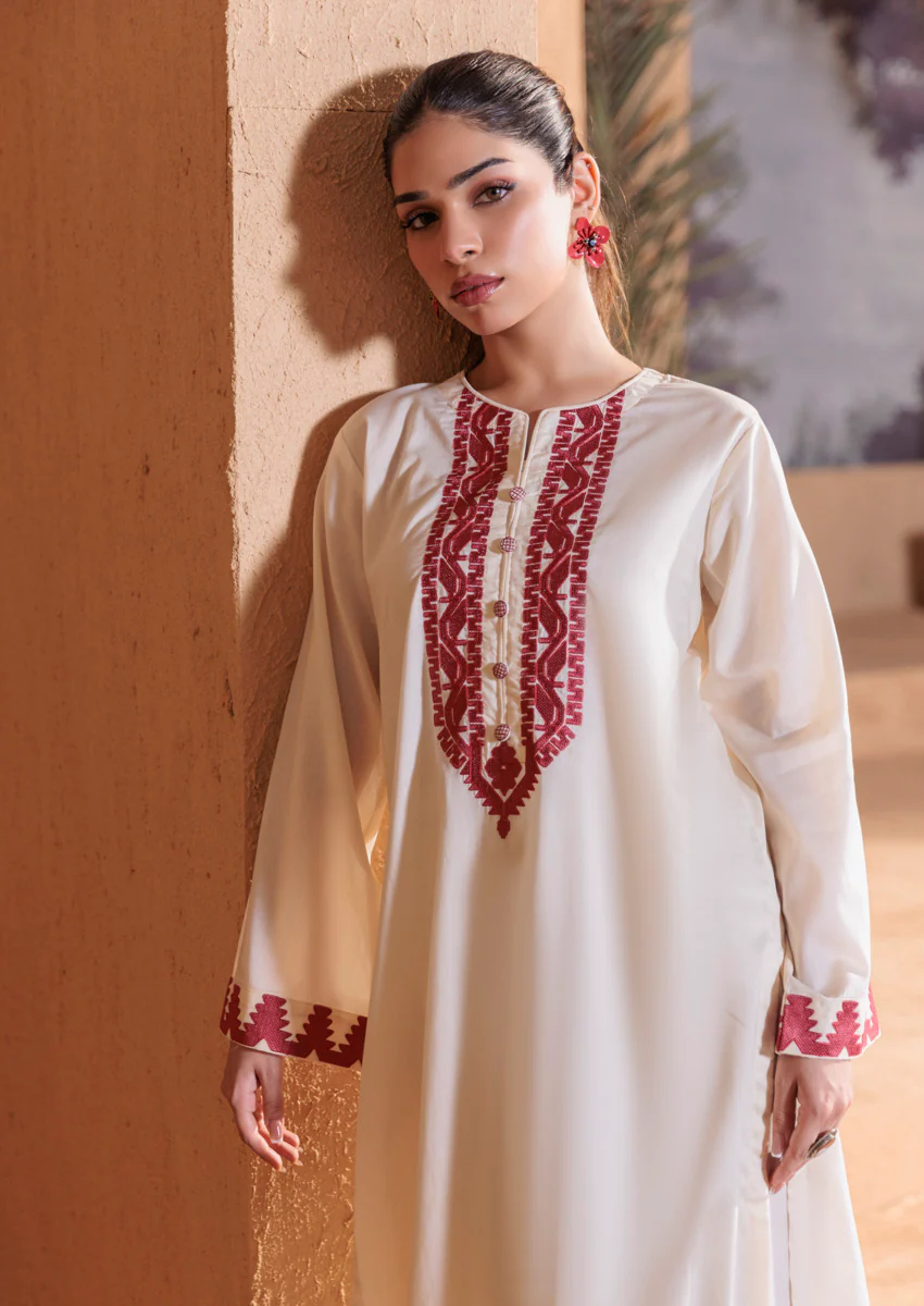 Cream-Jacquard-1 Piece (WPS25DE1002) - Image 5